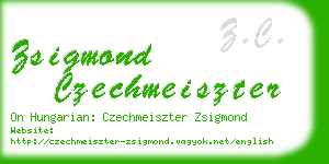 zsigmond czechmeiszter business card